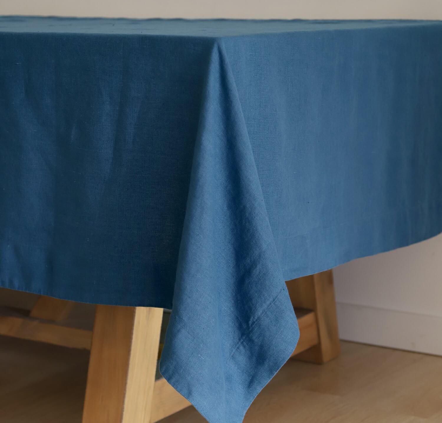 serenity blue tablecloth linen