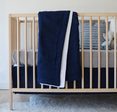 Natural Linen Crib Bed Set Baby Bedding By Rough Linen
