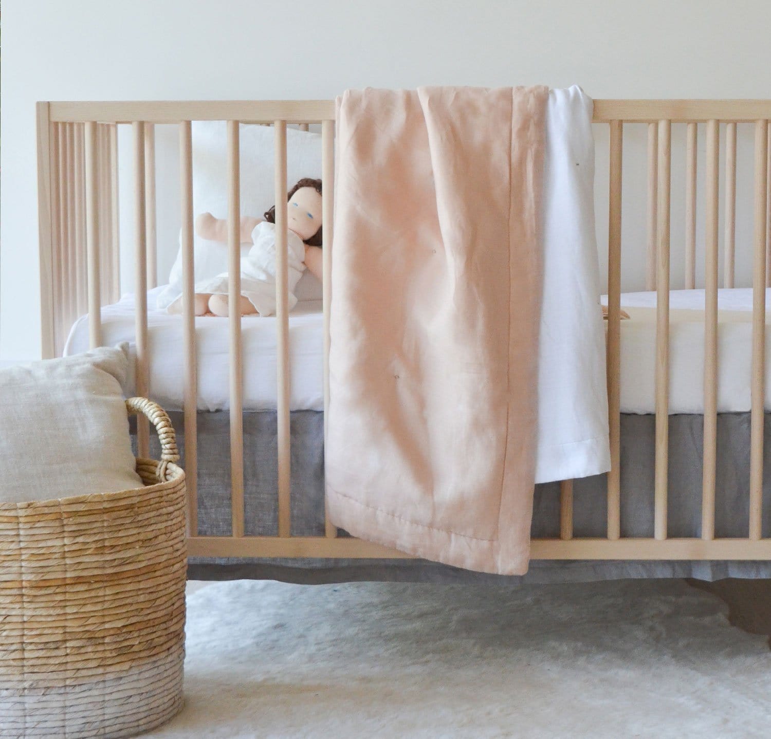 Best Linen Crib Sheet - Baby Bedding 