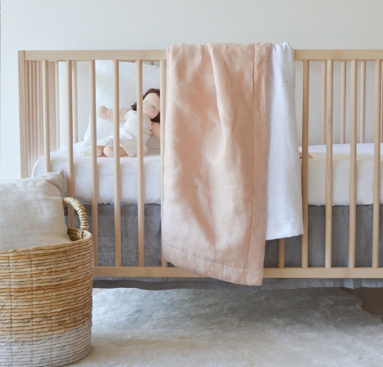 Best Linen Crib Sheet Baby Bedding By Rough Linen