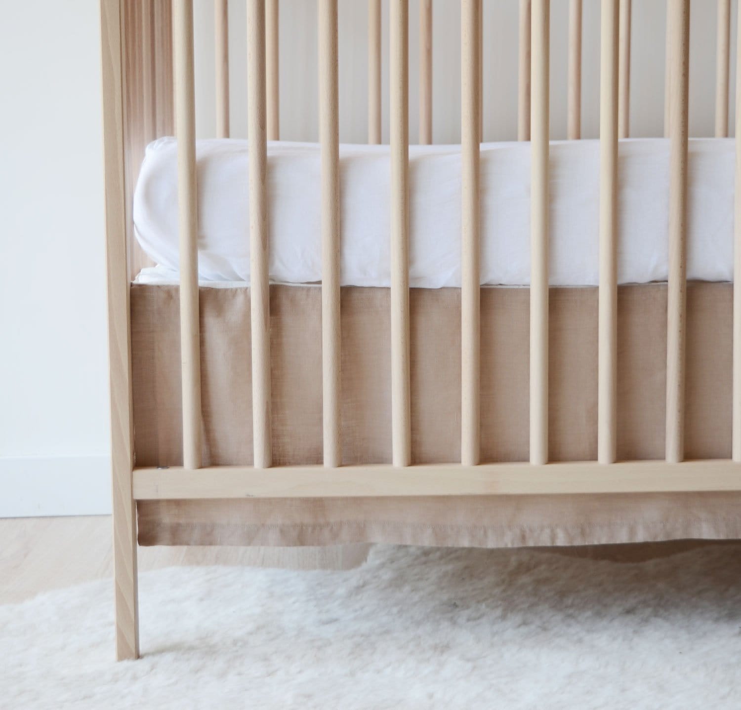 Best Linen Crib Skirt - Baby Bedding 
