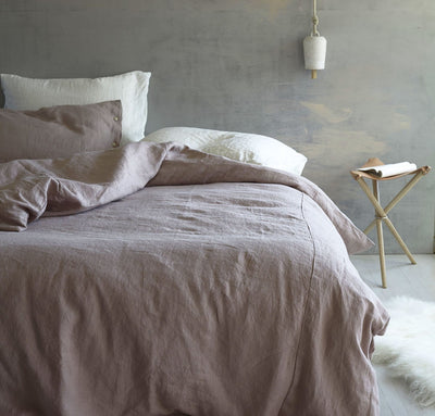 Cal King Bed Makeover Linen Bedding Set By Rough Linen