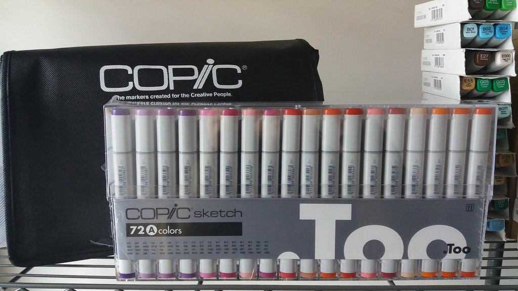 Original COPIC Sketch 72 D Colors Set Markers - 72 D SET - Ship by FedEX