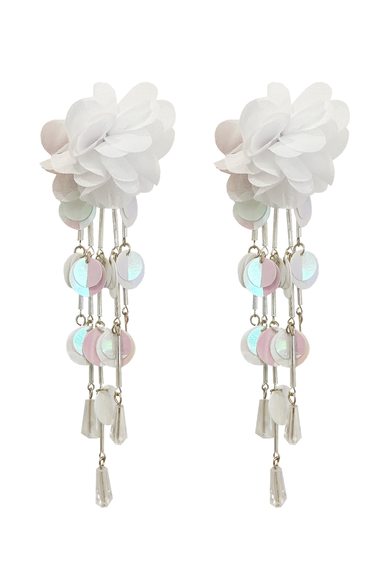 Anita White Earrings