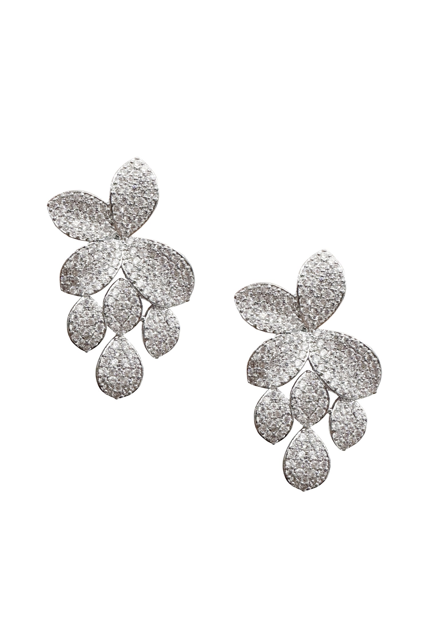 Lindsey Silver Diamante Earrings