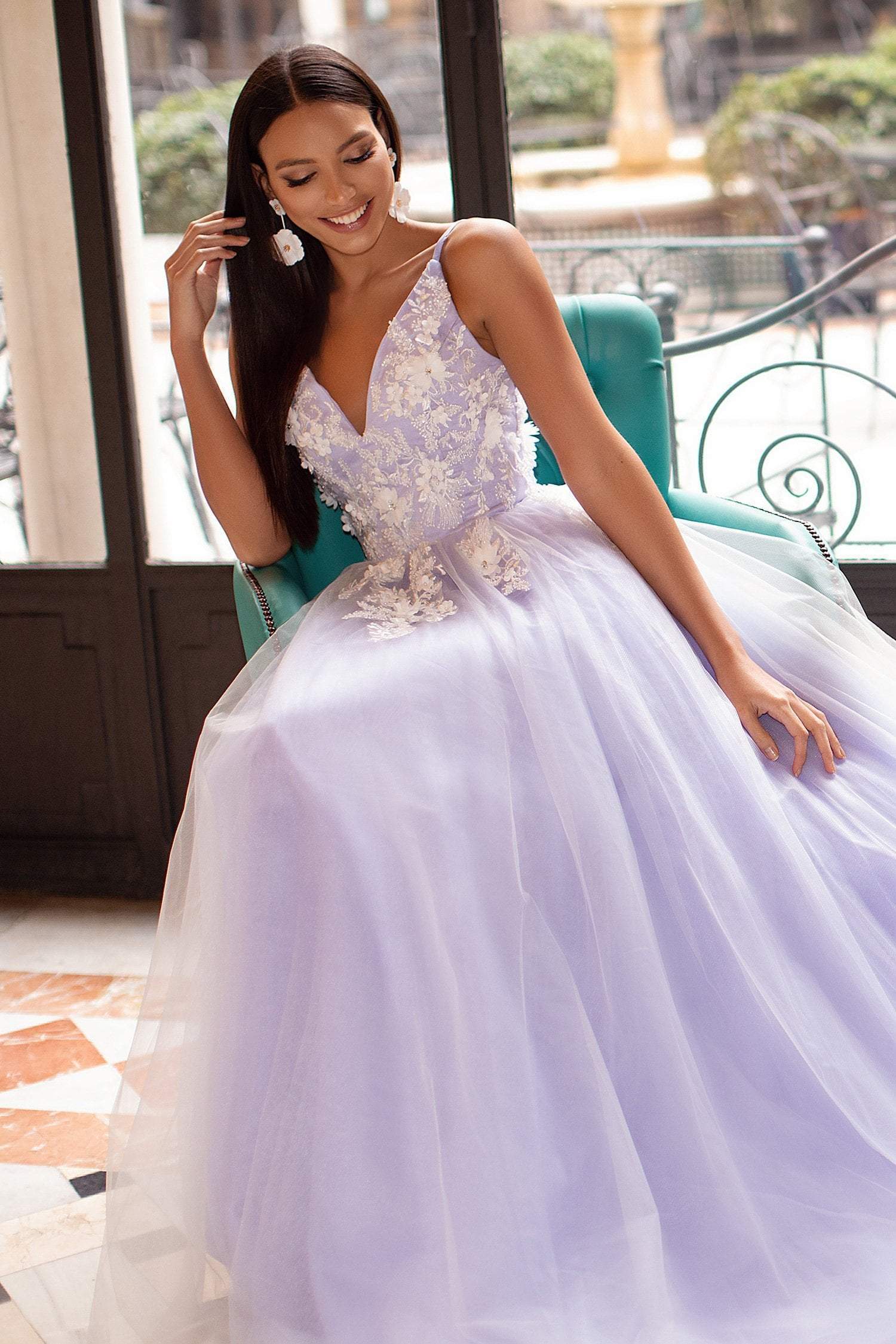 Ysabelle Tulle Gown - Lilac