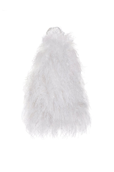 Clematis White Backless Feather Dress | Afterpay | Zip Pay