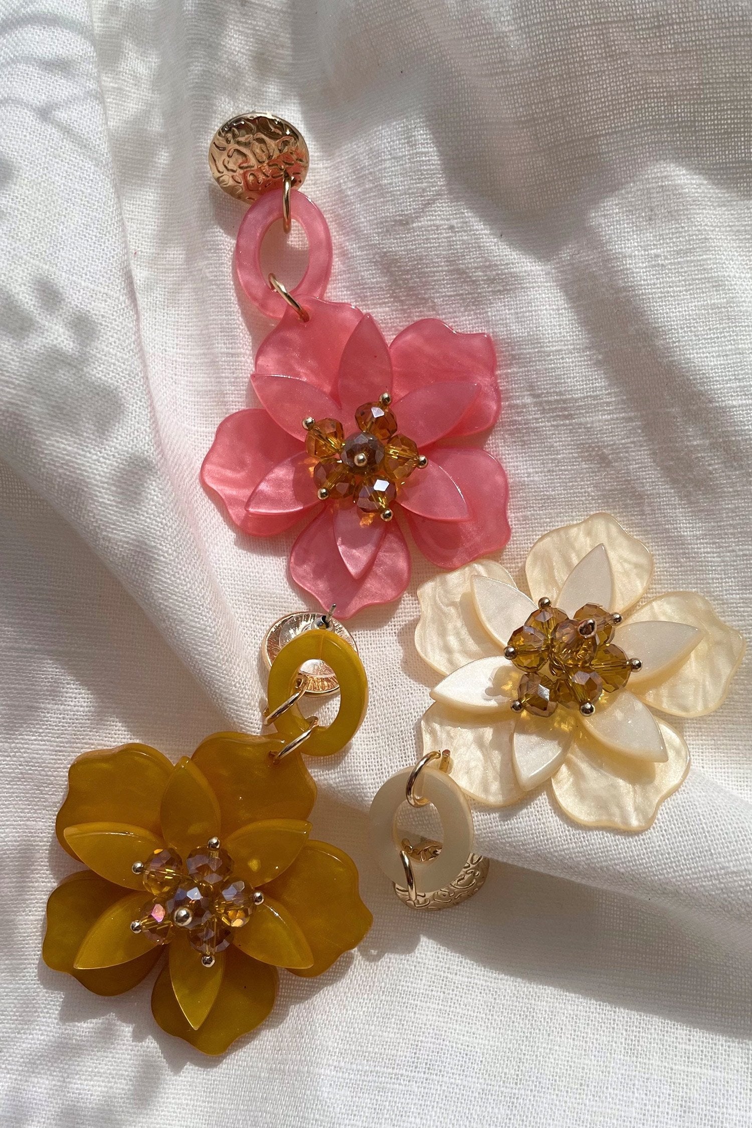 Petra Rose Flower Drop Earrings