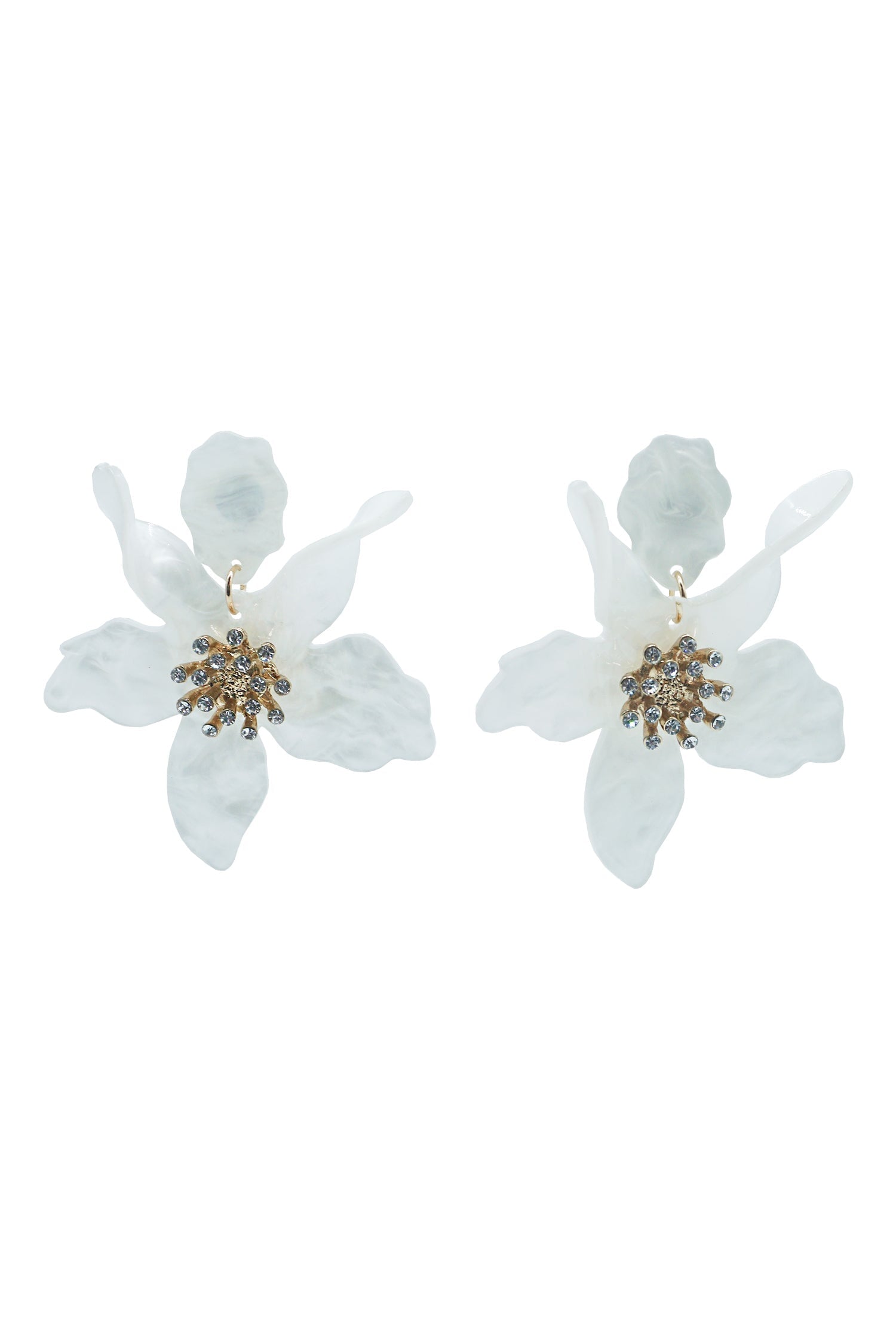 Briella White Flower Earrings | Afterpay | Zip Pay | Sezzle