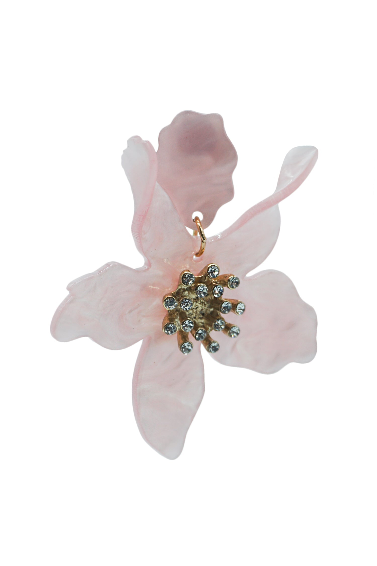 Briella Pink Flower Earrings