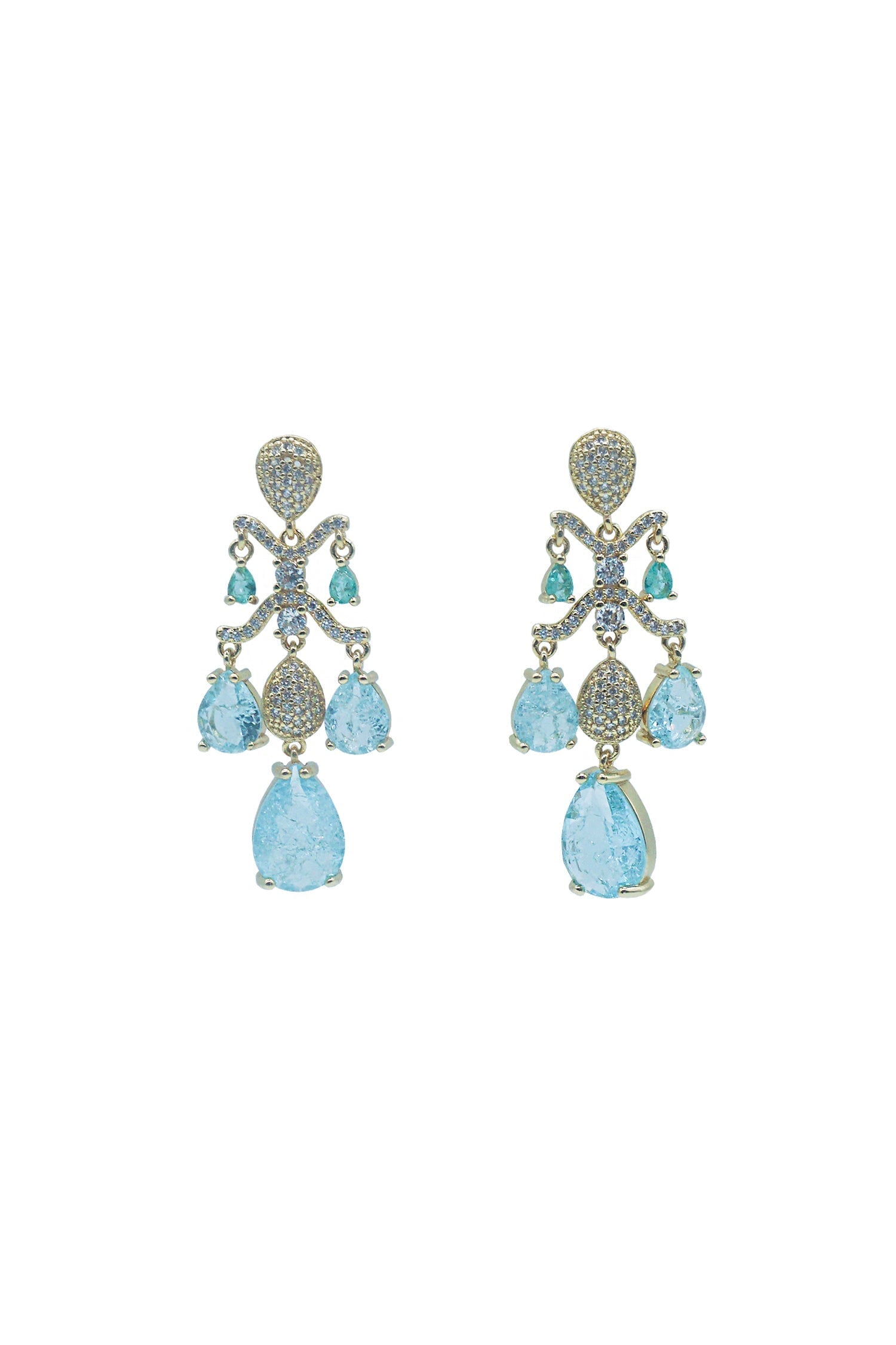 Yoven Baby Blue Drop Earrings