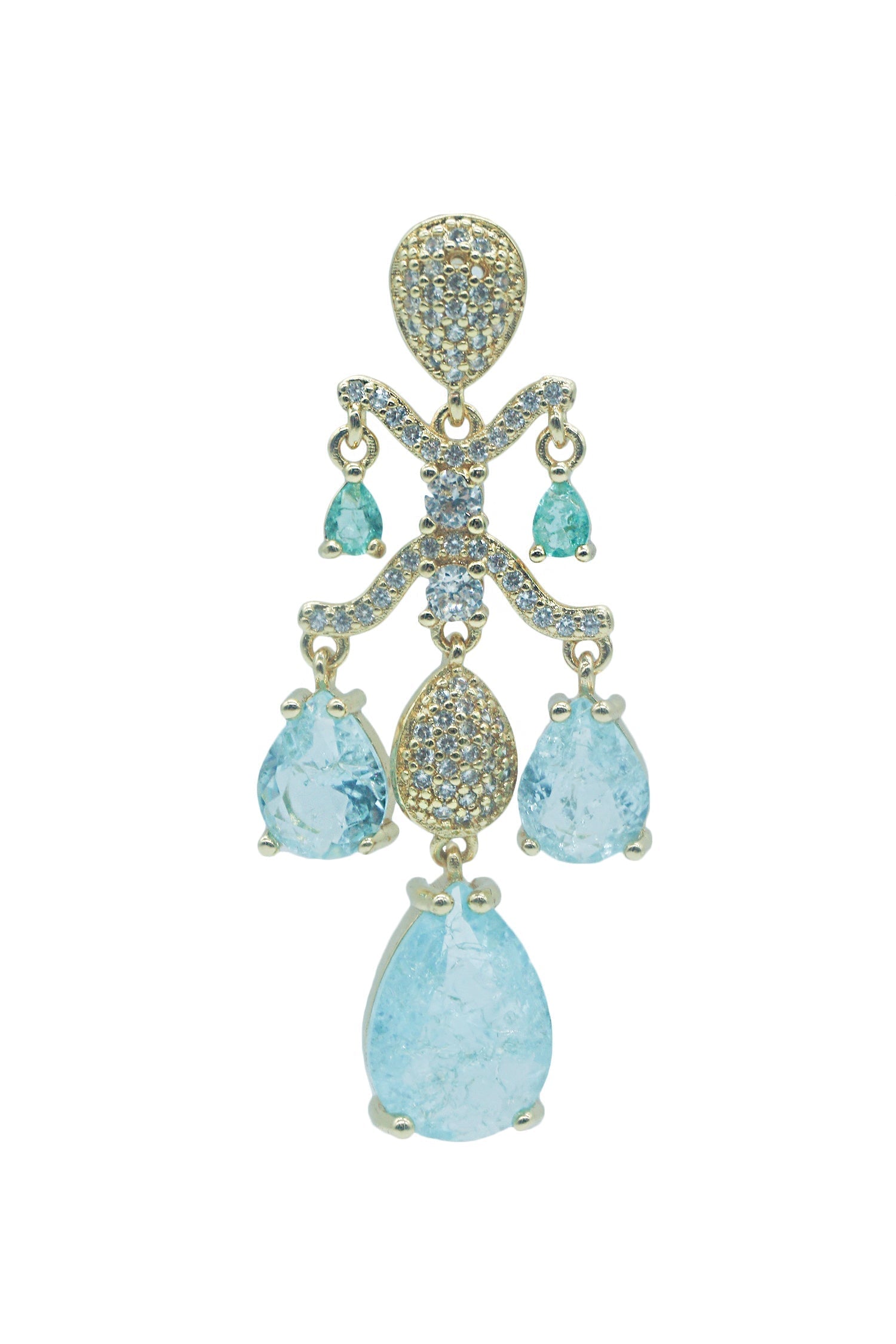 Yoven Baby Blue Drop Earrings