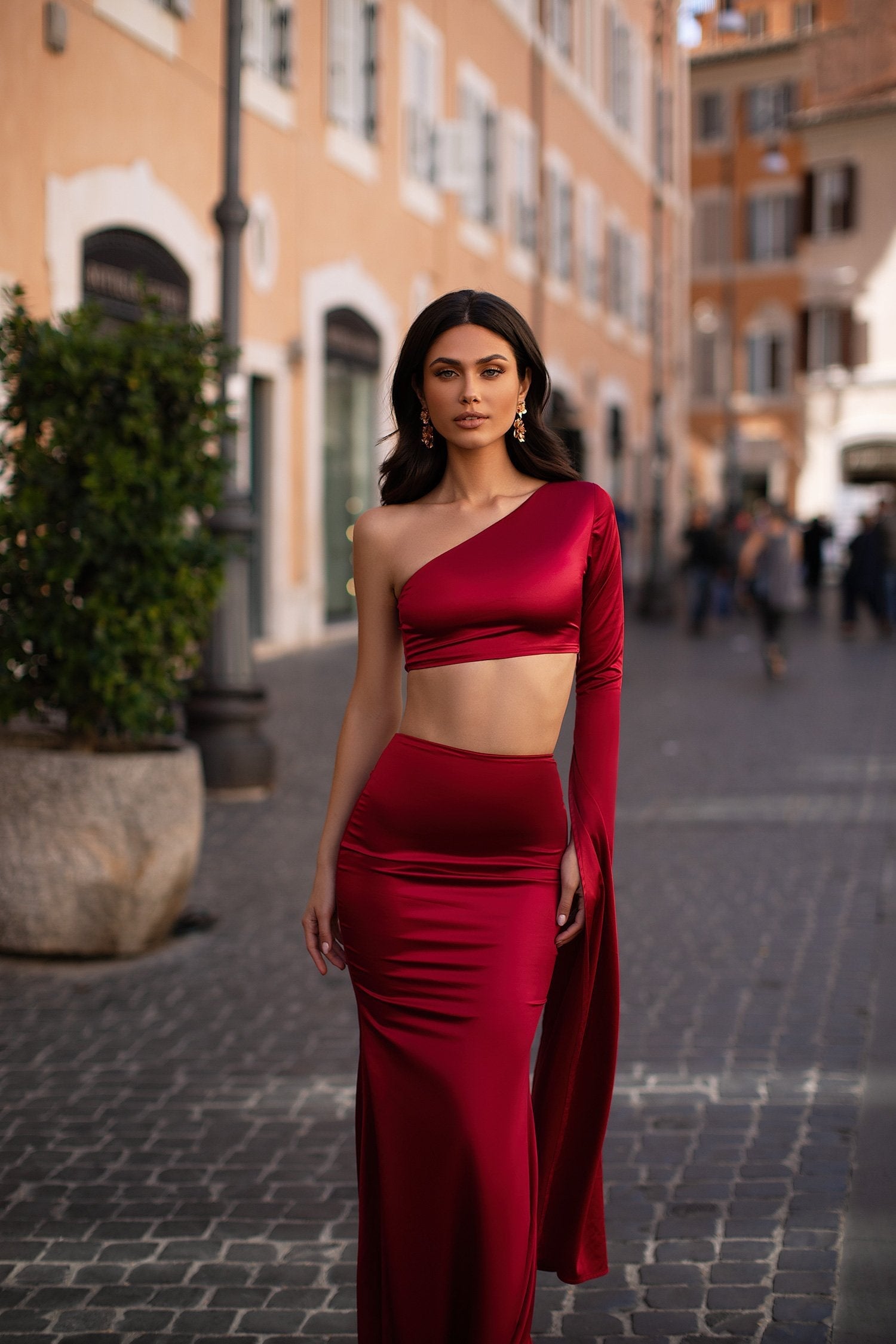 Miya Red Two-piece Gown | Afterpay | Zip Pay | Sezzle | Laybuy