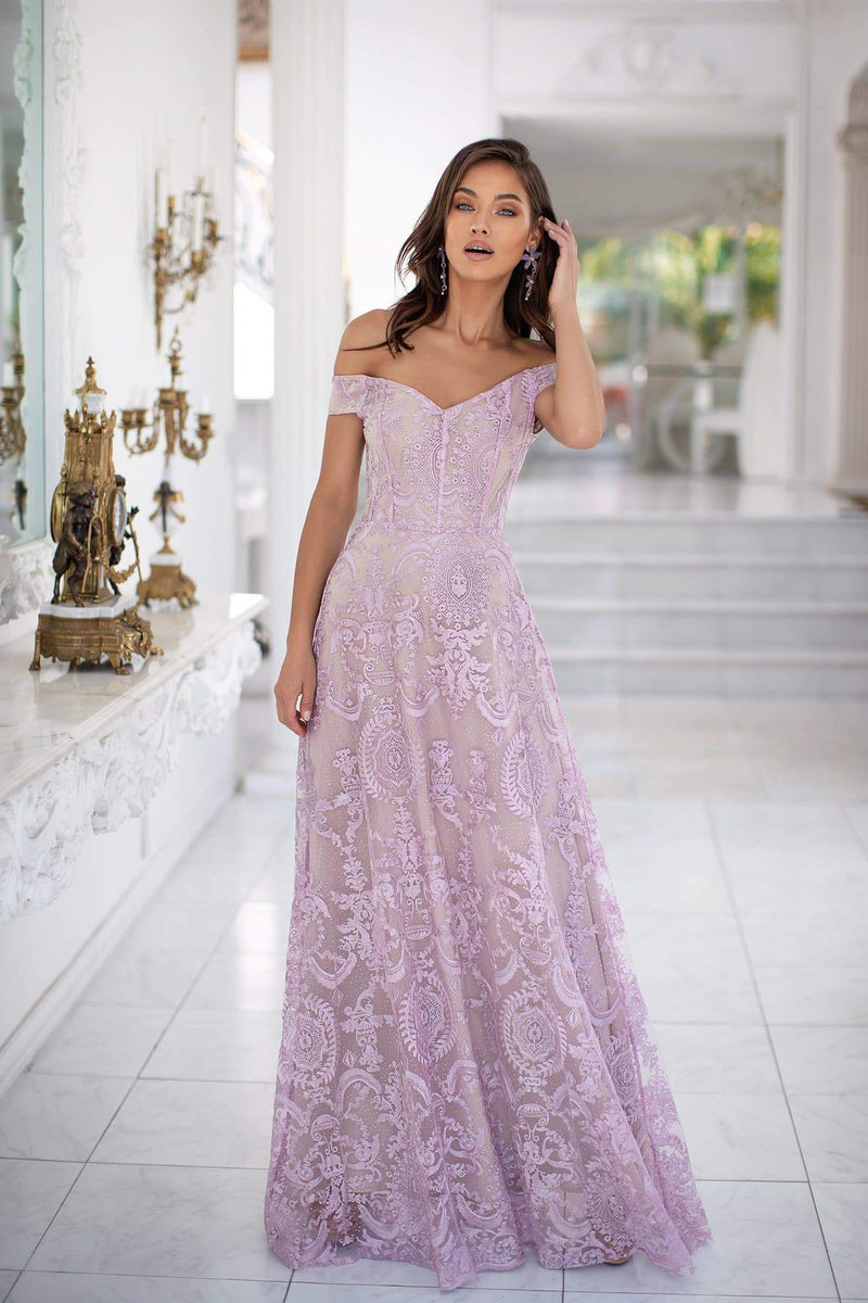 lilac glitter dress