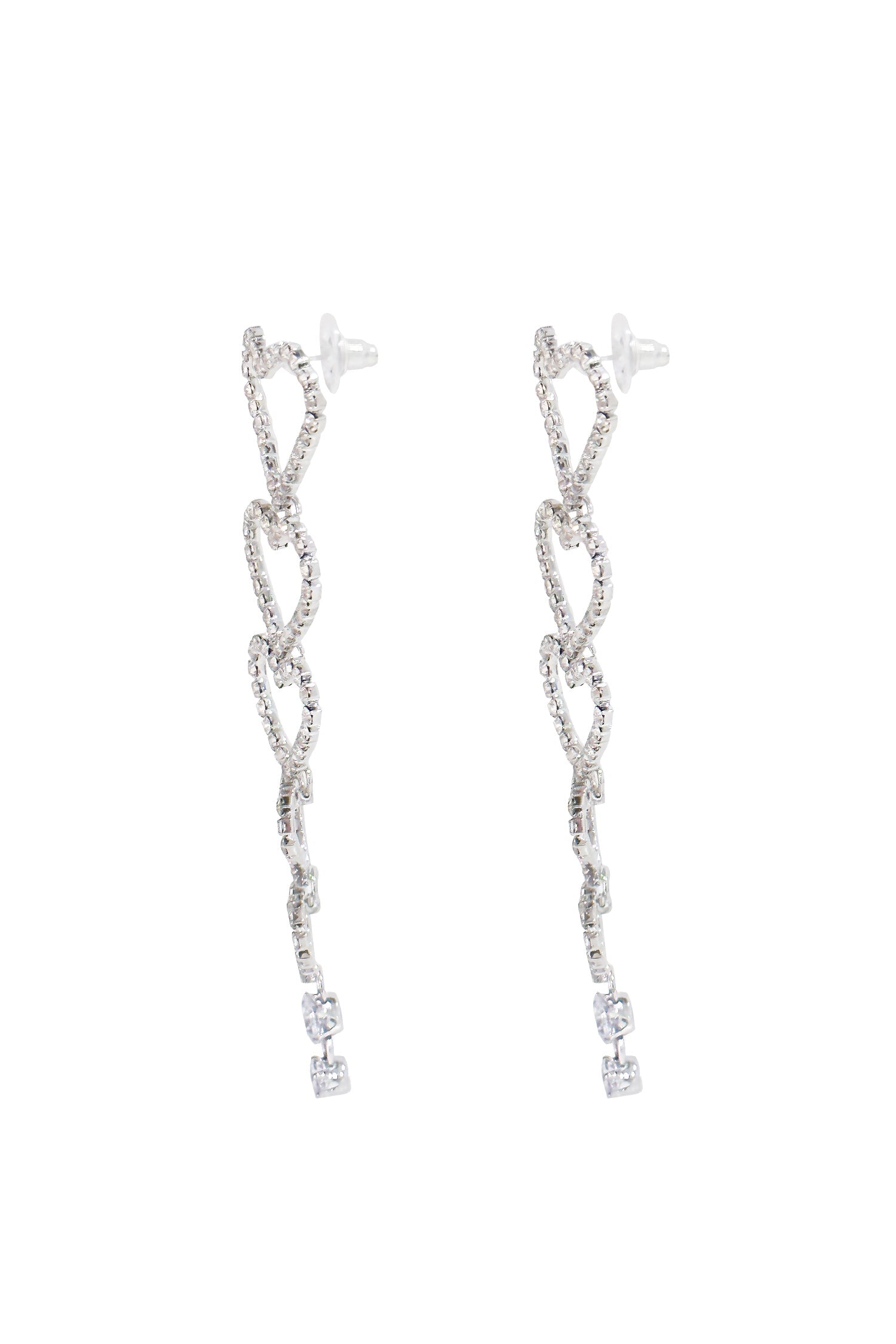 Paula Silver Heart Earrings