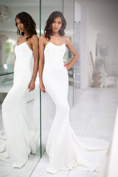 Gulsina White Strapless Gown | Afterpay | Zip Pay | Sezzle | Laybuy