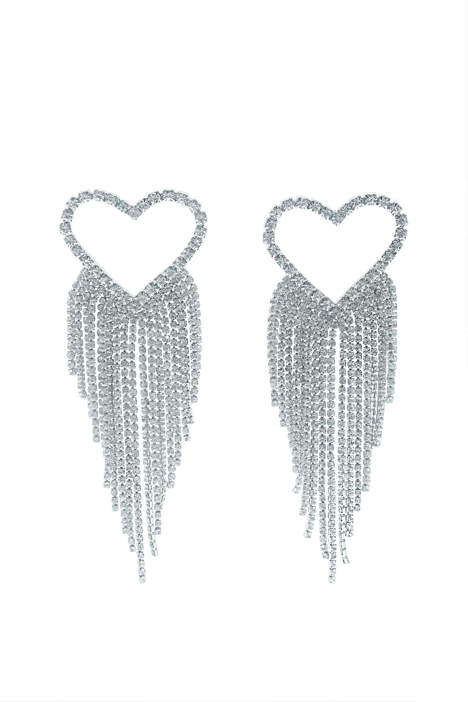 Ainara Silver Heart Earrings