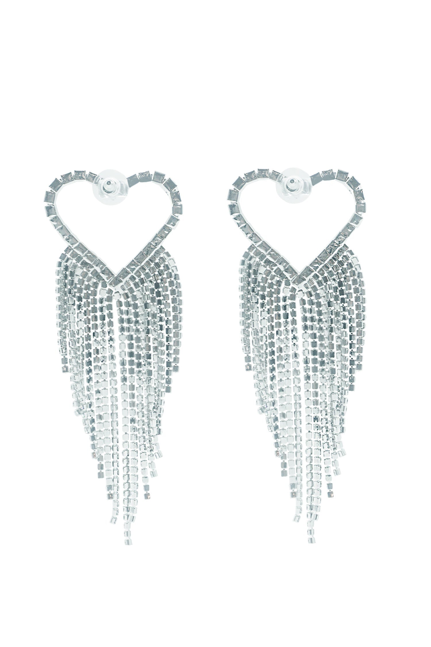 Ainara Silver Heart Earrings