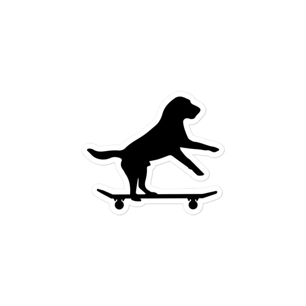 Dog Skating Bubble-free stickers - .223 Digital Art