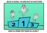 como é feito o teste de esperma