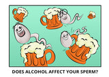 Afectează alcoolul sperma