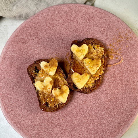 Cinnamon Raisin Toast on a plate