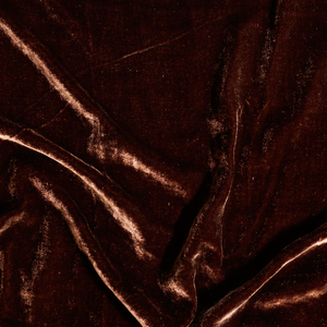 Dark red silk blend velvet - SARTOR BOHEMIA