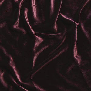 BLACK Silk Velvet Fabric