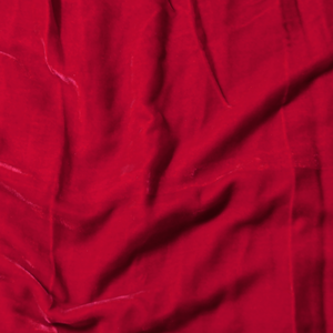 Dark red silk blend velvet - SARTOR BOHEMIA