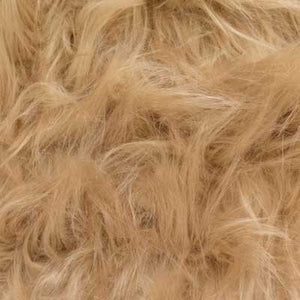 Low priced fake fur fabric by the meter, long hair, bright red - YF360TT  R.Red 