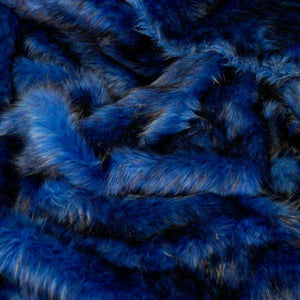 White Black Husky Long Pile Shaggy Faux Fur Fabric - Sold By The Yard –  Fashion Fabrics LLC