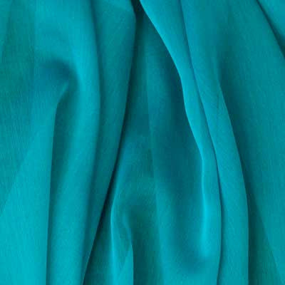 teal chiffon fabric