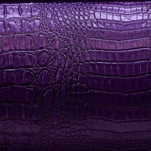 Shiny Fuchsia Crocodile Vinyl Fabric