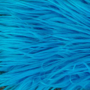 Niet genoeg Machu Picchu Afslachten Turquoise Shaggy Long Pile Faux Fur Fabric