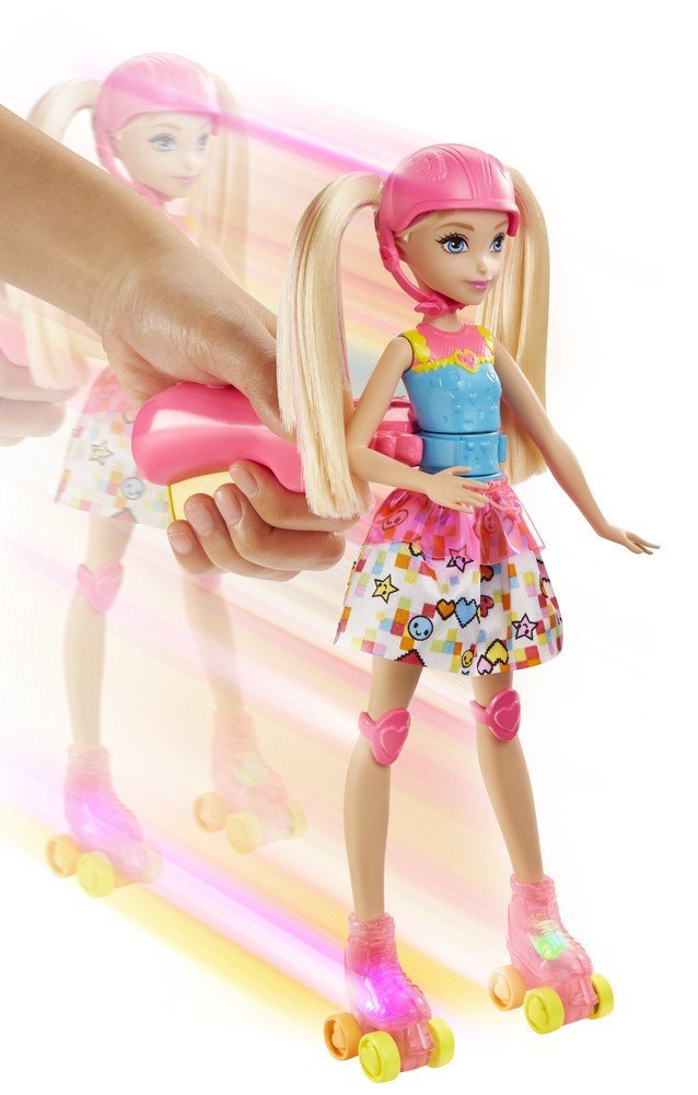 barbie video game hero remote control roller skating doll