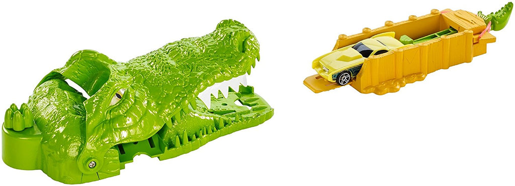 hot wheels crocodile crunch track set