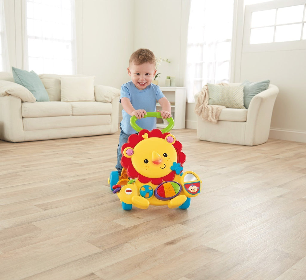 fisher price push walker lion