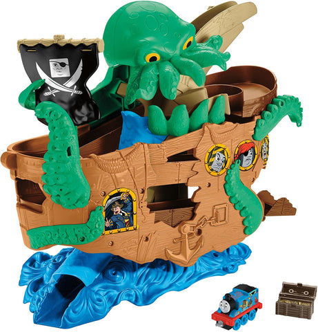 Thomas and Friends Adventures Sea Monster Pirate Train Track Set DVT14