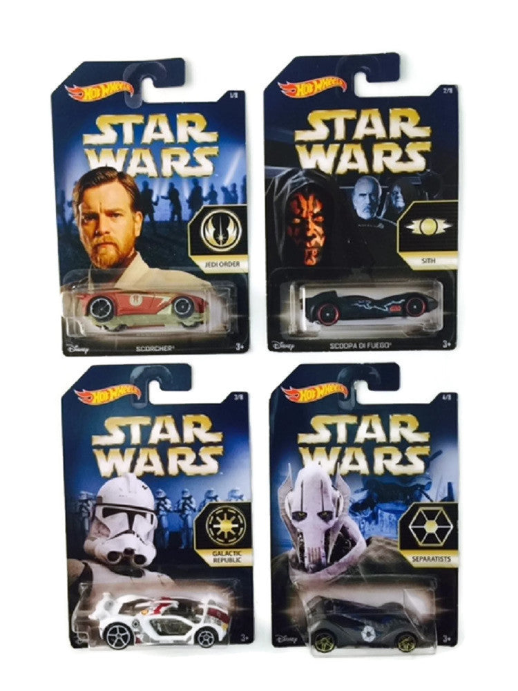 star wars hot wheels set of 8