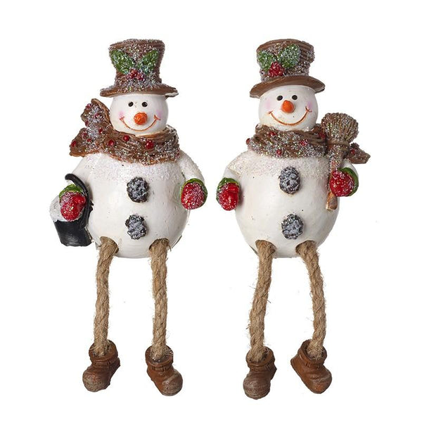 Dangly Leg Resin Snowmen, Shelf Sitters – Bits Bobs & Pieces