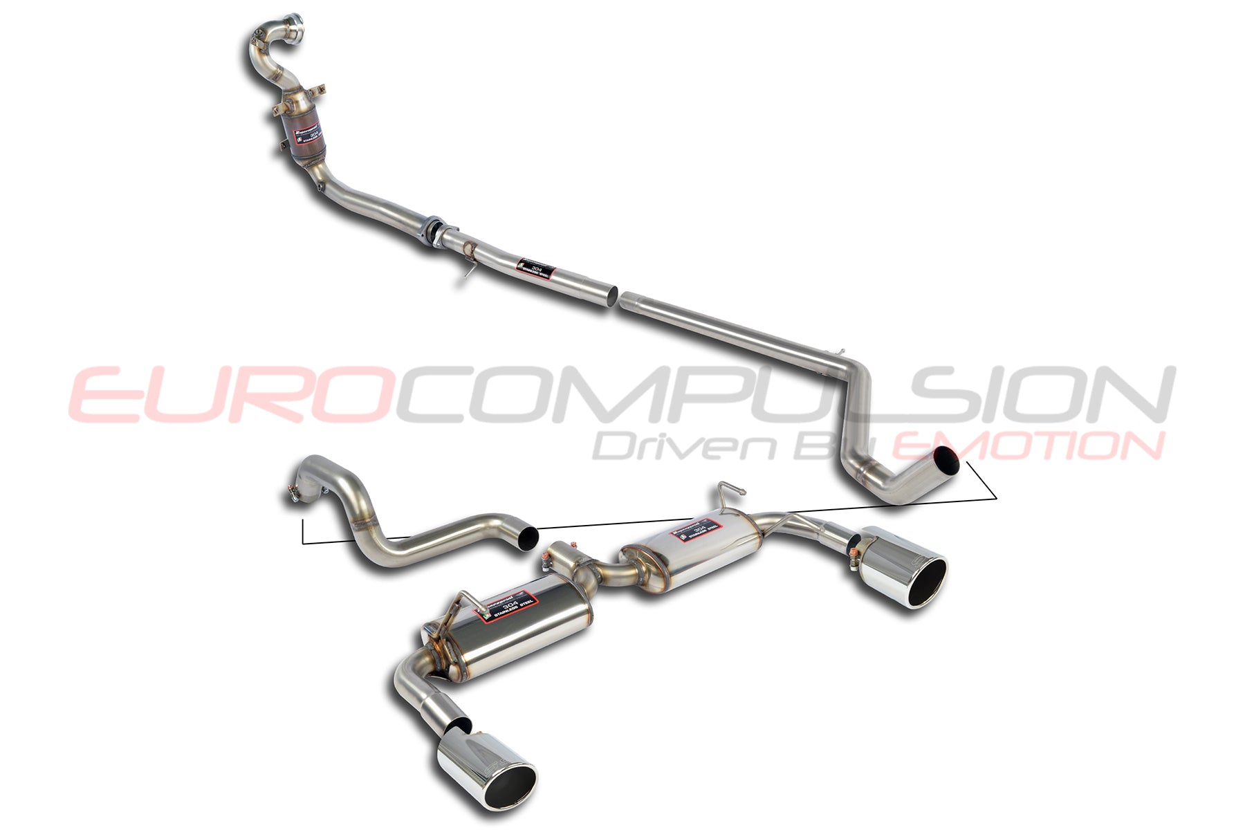 supersprint street performance pack exhaust system fiat 500 abarth eurocompulsion supersprint