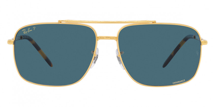 Ray-Ban RB3796 59 Dark Green & Gold Polarized Sunglasses