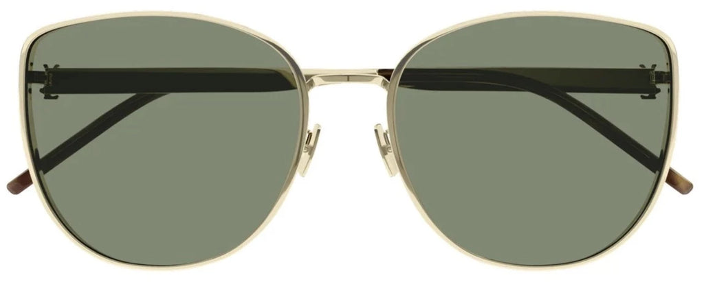 SL5 SAINT LAURENT SL 428 003 56 GOLD / GREEN – A Million Sunglasses