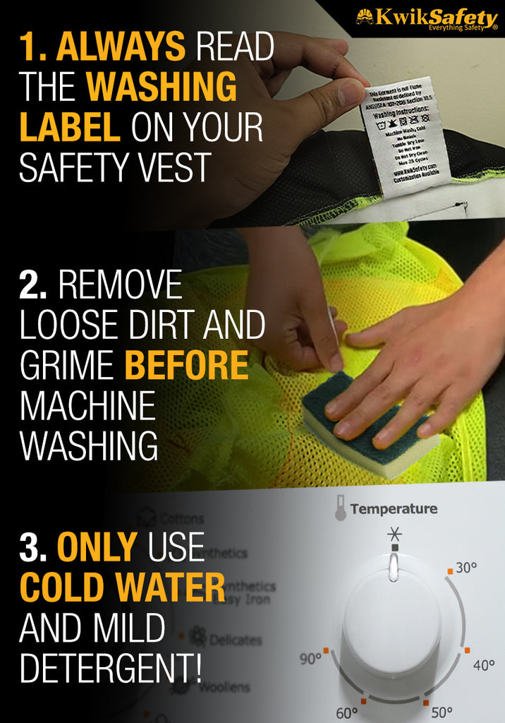 how to wash safety vest , can i wash my safety vest , washing safety vest