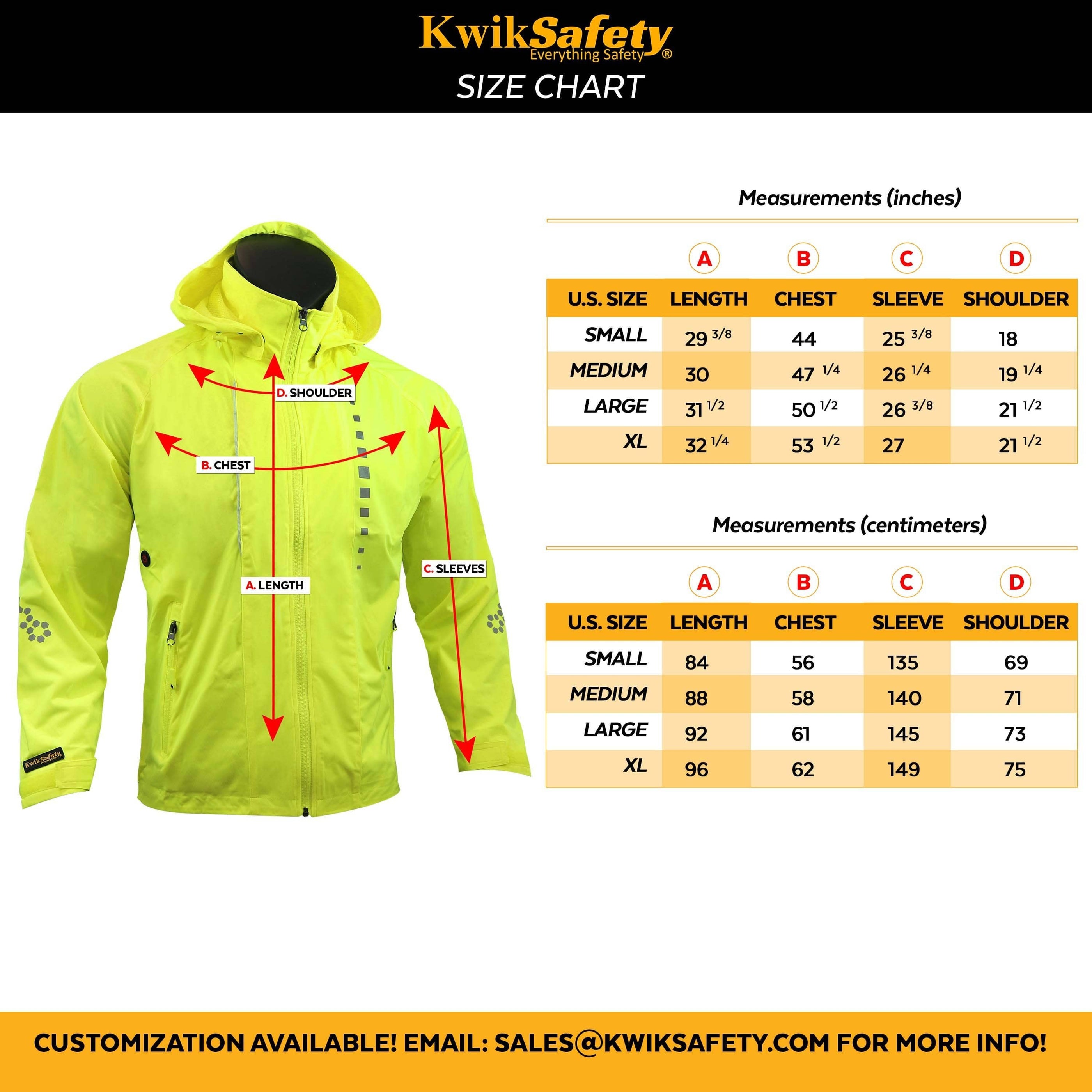 LED Windbreaker Safety Jacket | High Visibility by KwikSafety