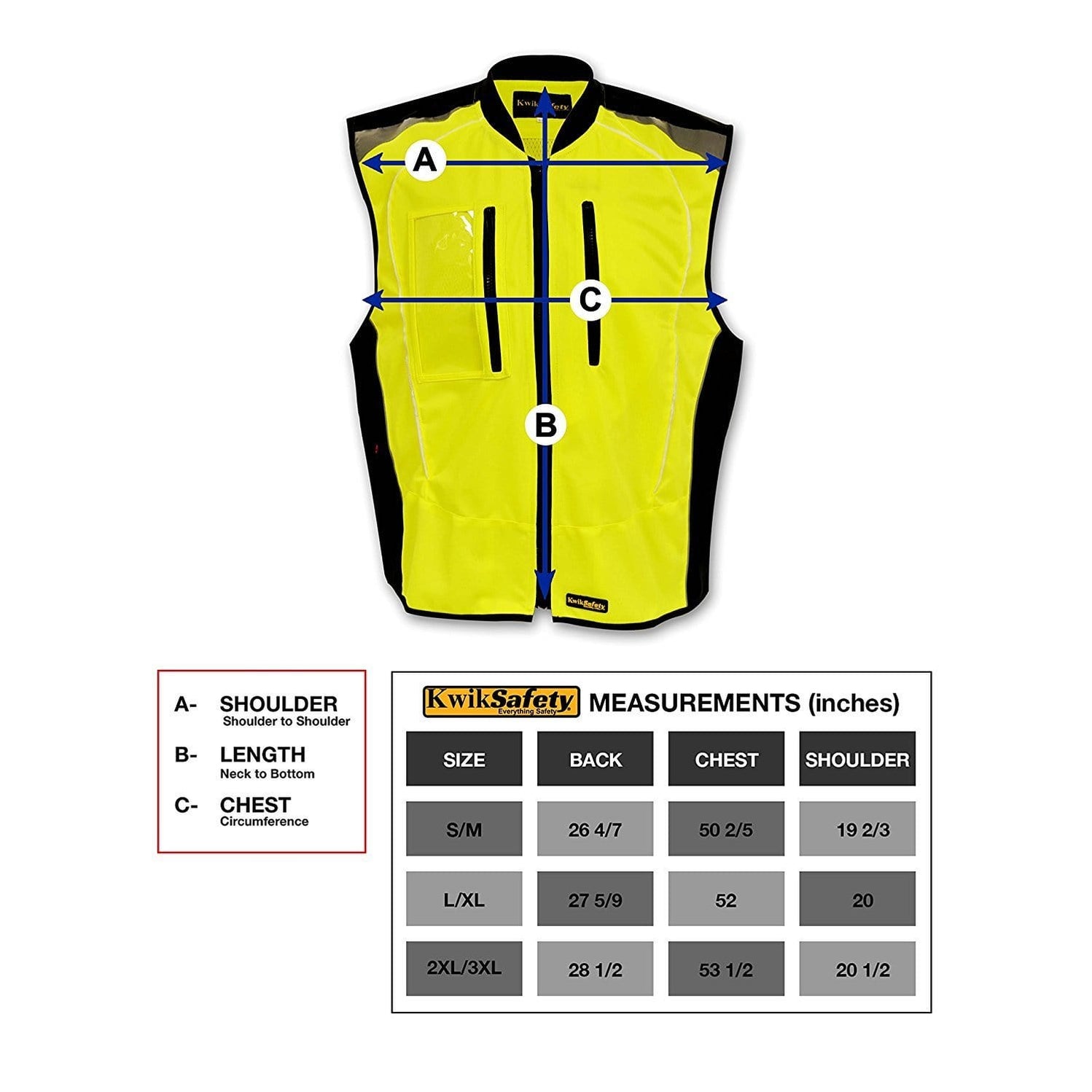 ZOOM | LED Motorcycle & Cycling Vest - Model No.: KS3320 | KwikSafety