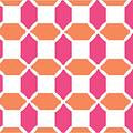 Pink/Orange/White Geo