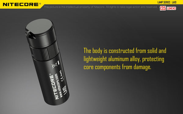 NiteCore LA10 fold up and protection of lantern housing during transport