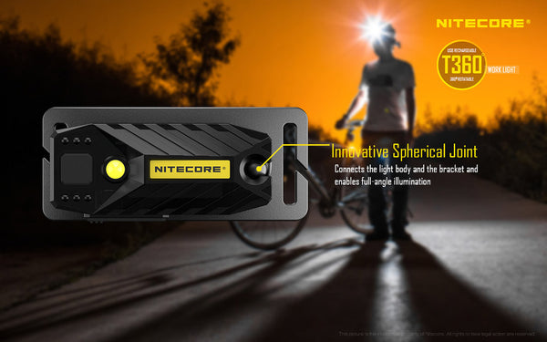 Waterproof USB rechargeable light ideal for cycling due to light weight