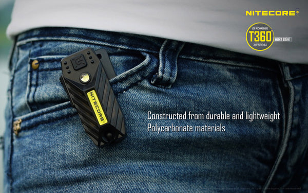 clip it on pants, cap, or sleeve USB rechargeable LED wide beam light